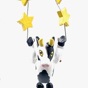 Monkey Business Cow Halo Ornament